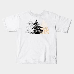 Abstract Christmas trees Kids T-Shirt